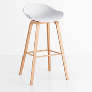 Taburete Piso Bar Nordic - Blanco