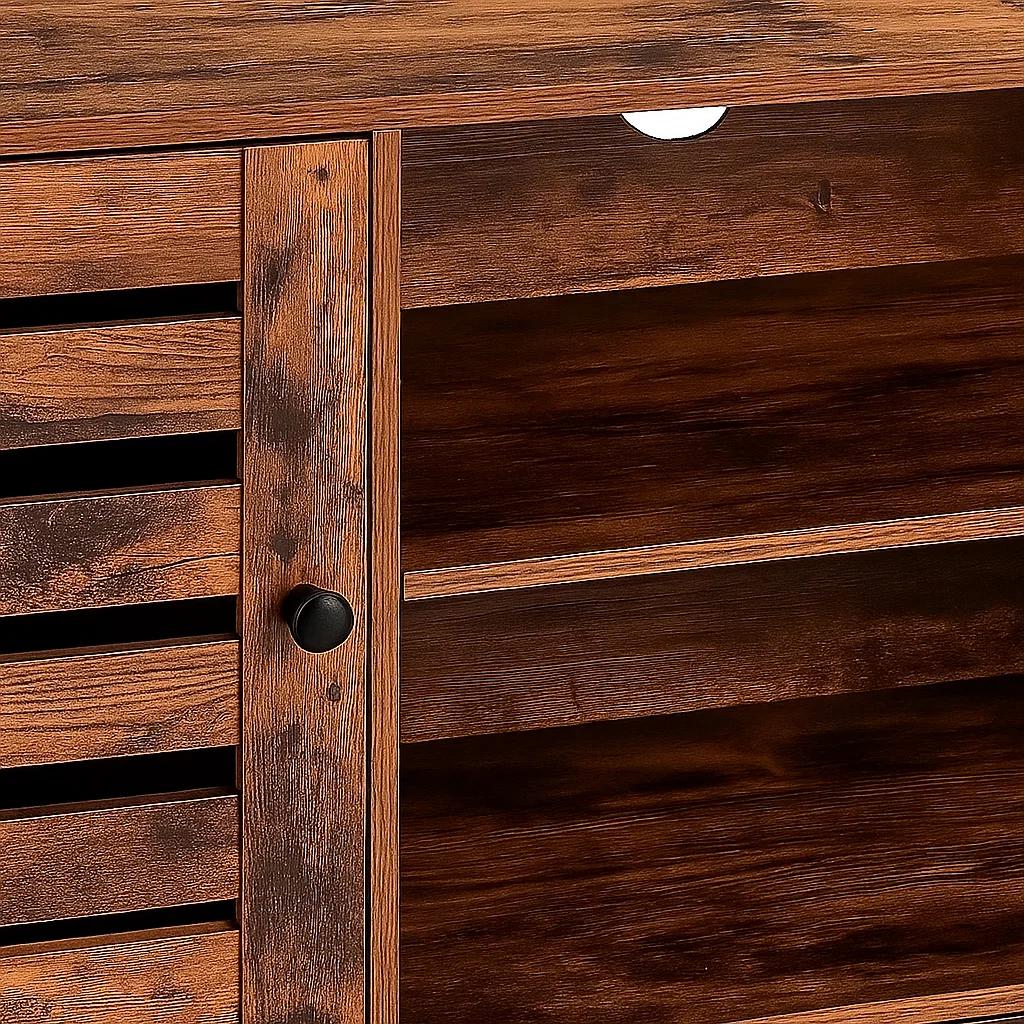 Rack de TV Rustik Madera Oscura Walnut