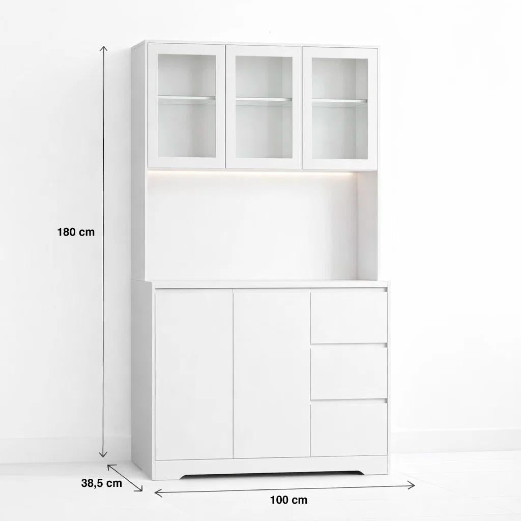 Mueble Buffet Alto LumiGlass