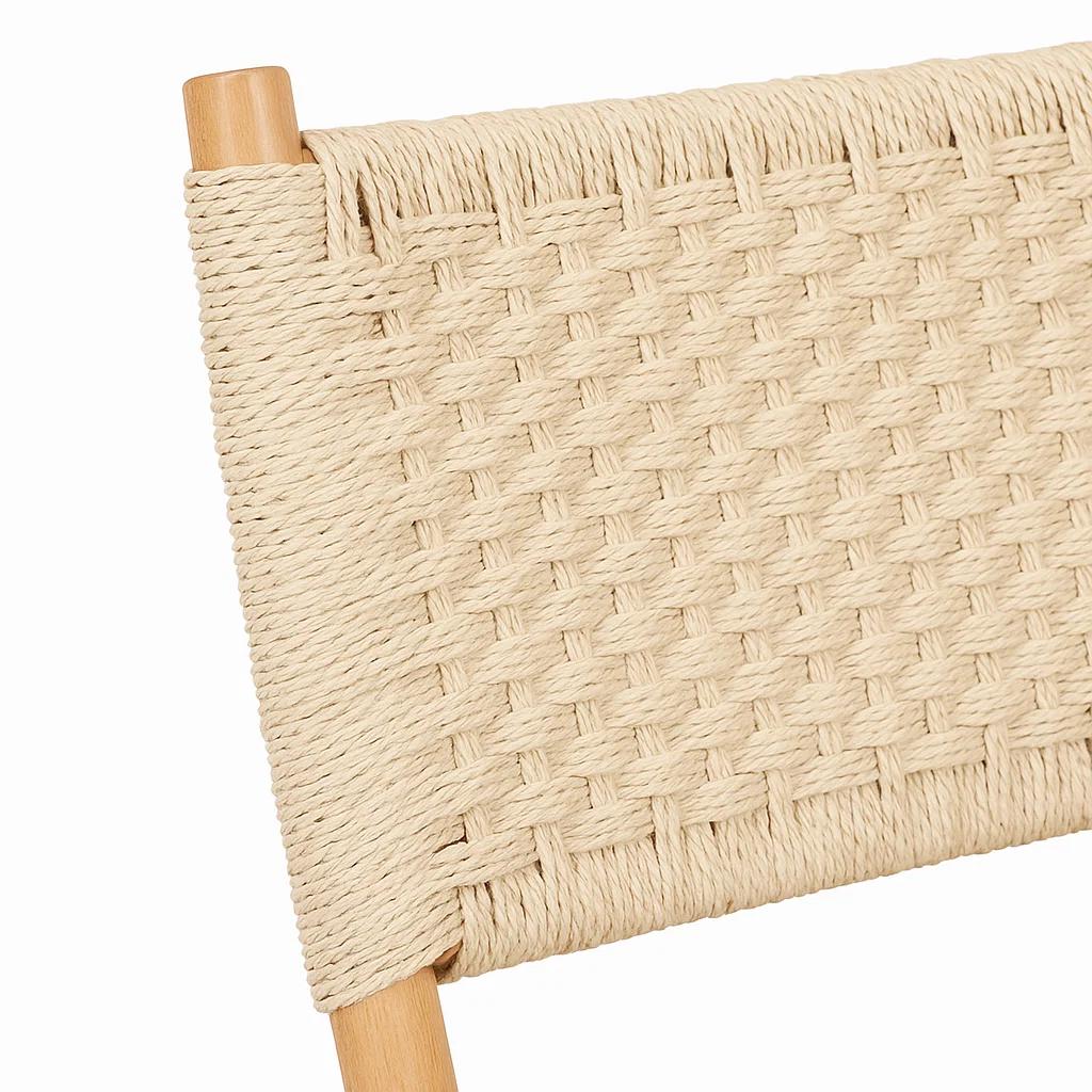 Silla Nido Plegable de Madera Rattan Natural