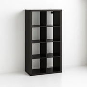 Estante Modular Zyno con 8 Compartimentos 39x76x146 - Negro