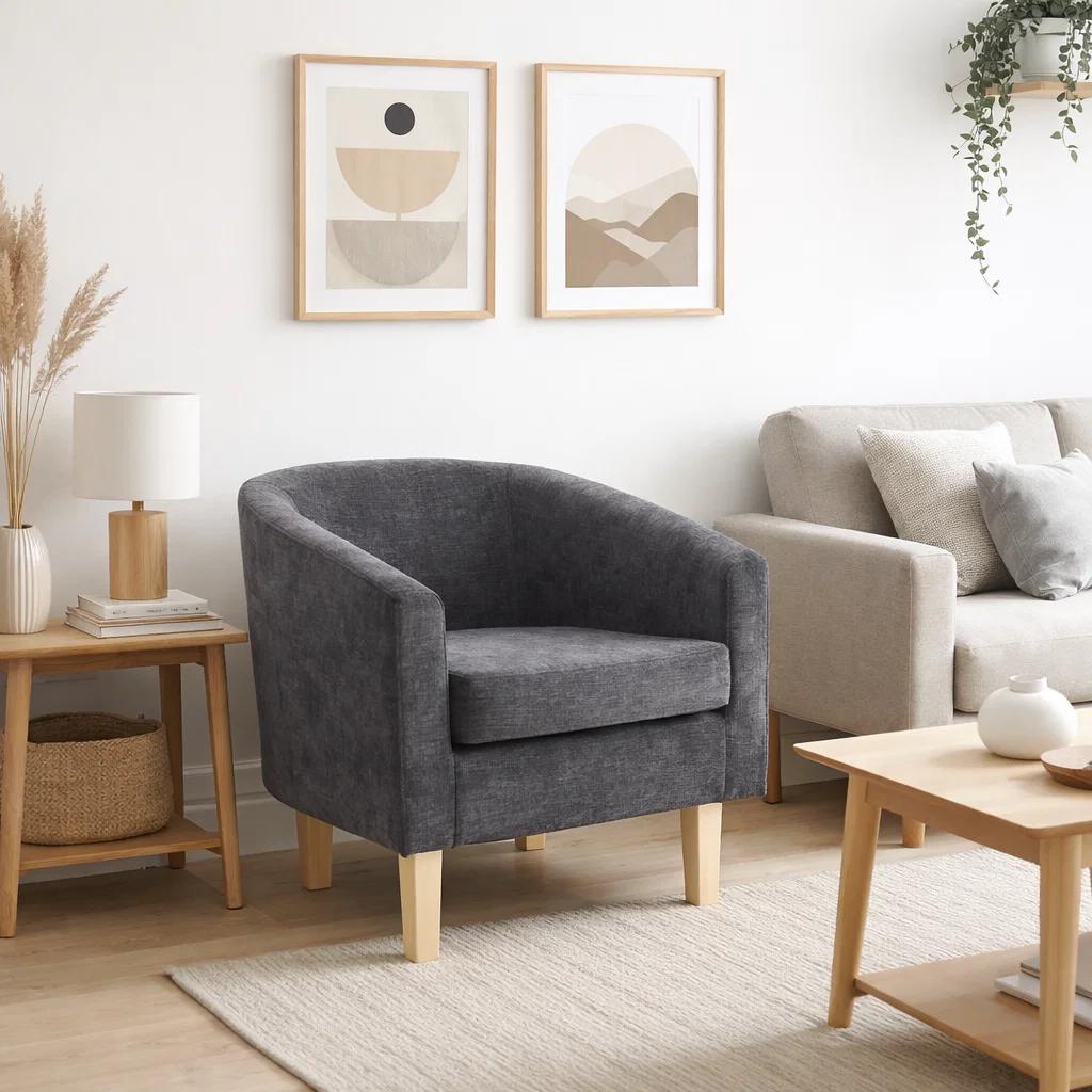 Sillón Compacto WoodLine - Gris