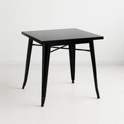 Mesa Tolix de Acero 80x80cm para Bar o Terraza o Restaurant - Negra