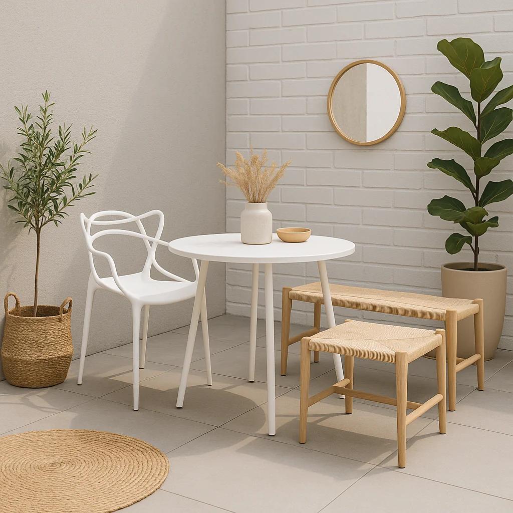Silla de Terraza Exterior o comedor Master - Blanca