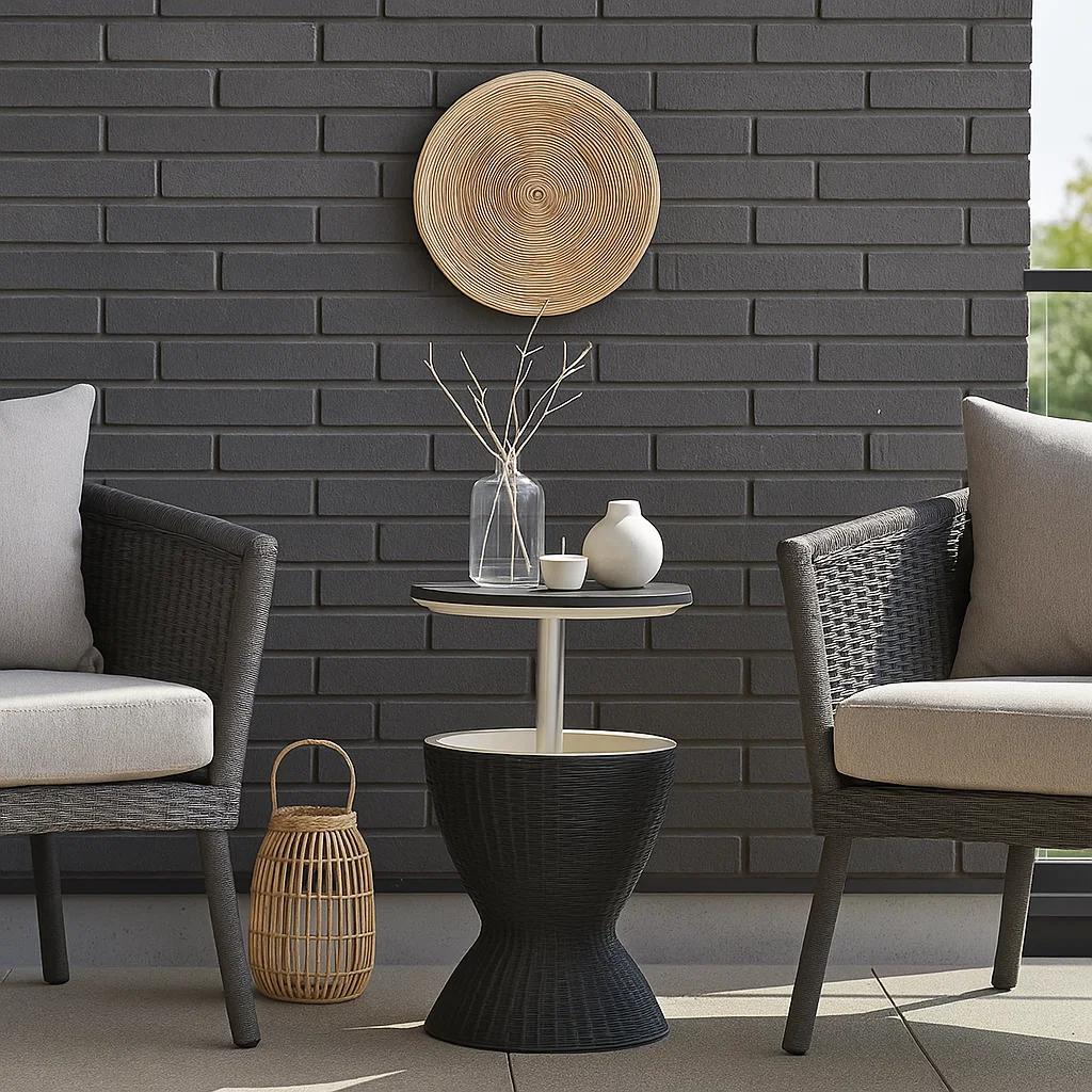 Mesa Alta Nami Outdoor Multifuncional de Rattan Sintético