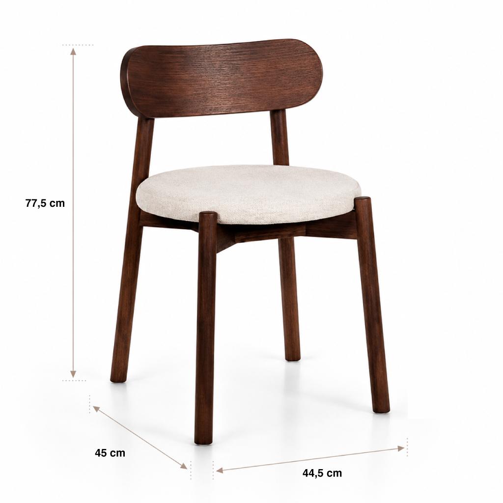 Silla de comedor Madera Bauen 44X45x77