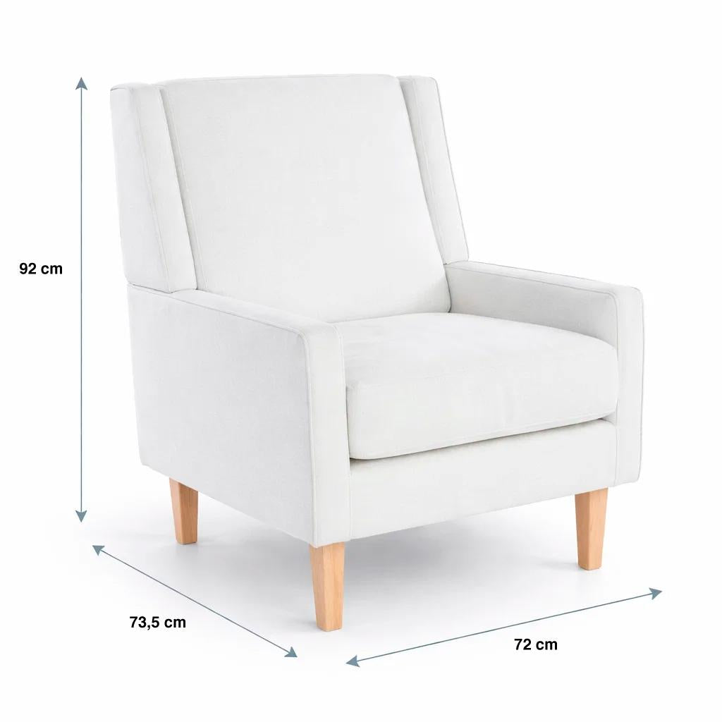 Sillón Elegance Home en Tela Beige