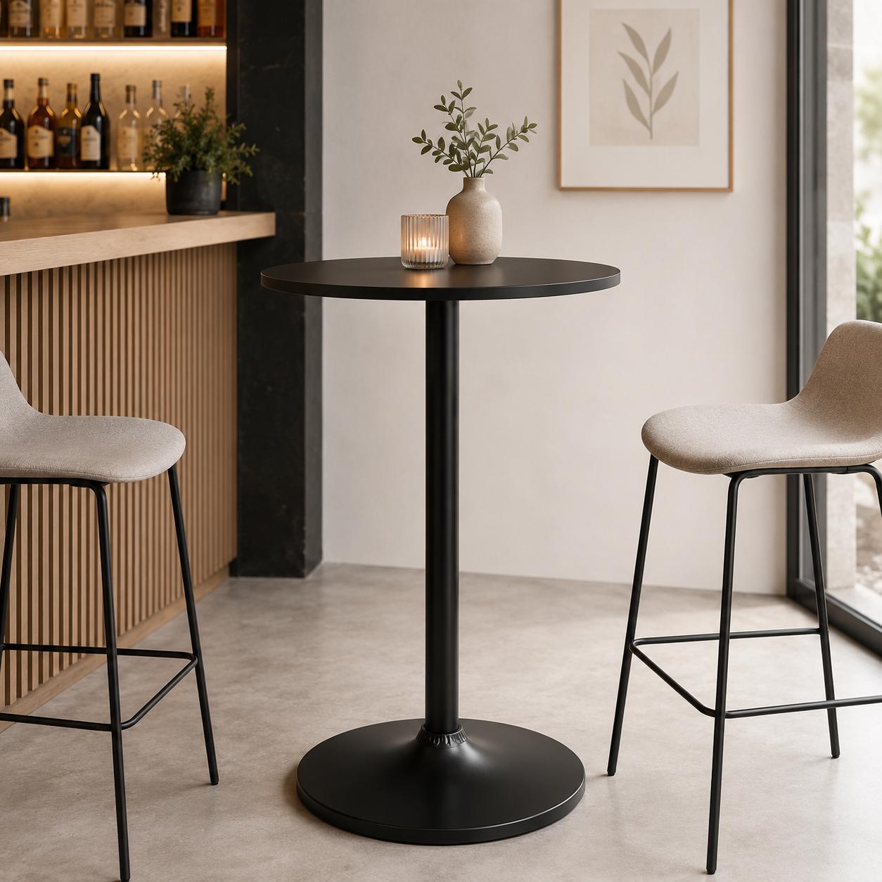 Mesa alta para bar Guji 60x60x100