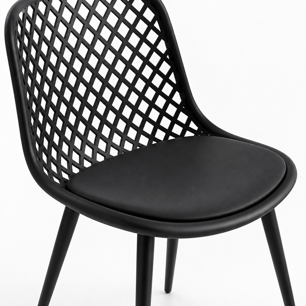 Pack de 4 Silla Europa Acolchada - Negra