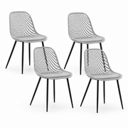 Pack de 4 Silla Europa Acolchada - Gris