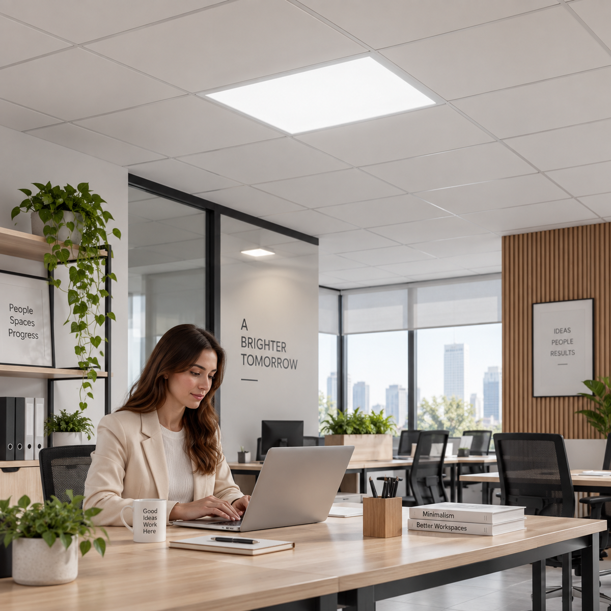 Panel led embutido cielo americano 60x60 45w 6000k