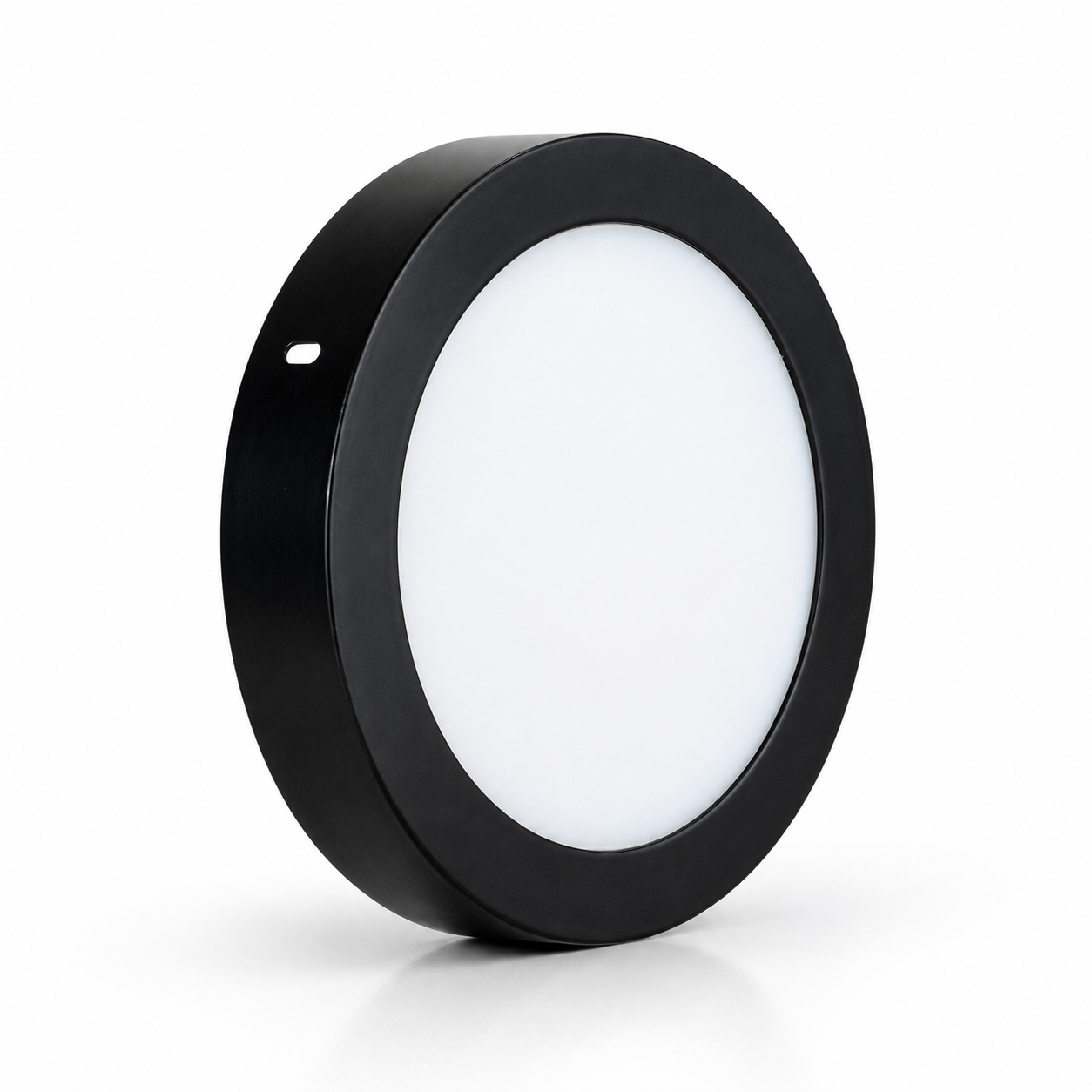Panel sobrepuesto pro negro redondo 6w neutro 4000k