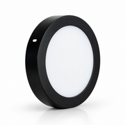 Panel sobrepuesto pro negro redondo 6w neutro 4000k