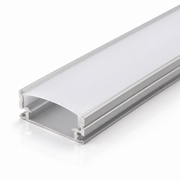 PERFIL 2M GRIS DIFUSOR 045MM MOD 509 PLANO BAJO SOBREP TAPA Y HEBILLAS
