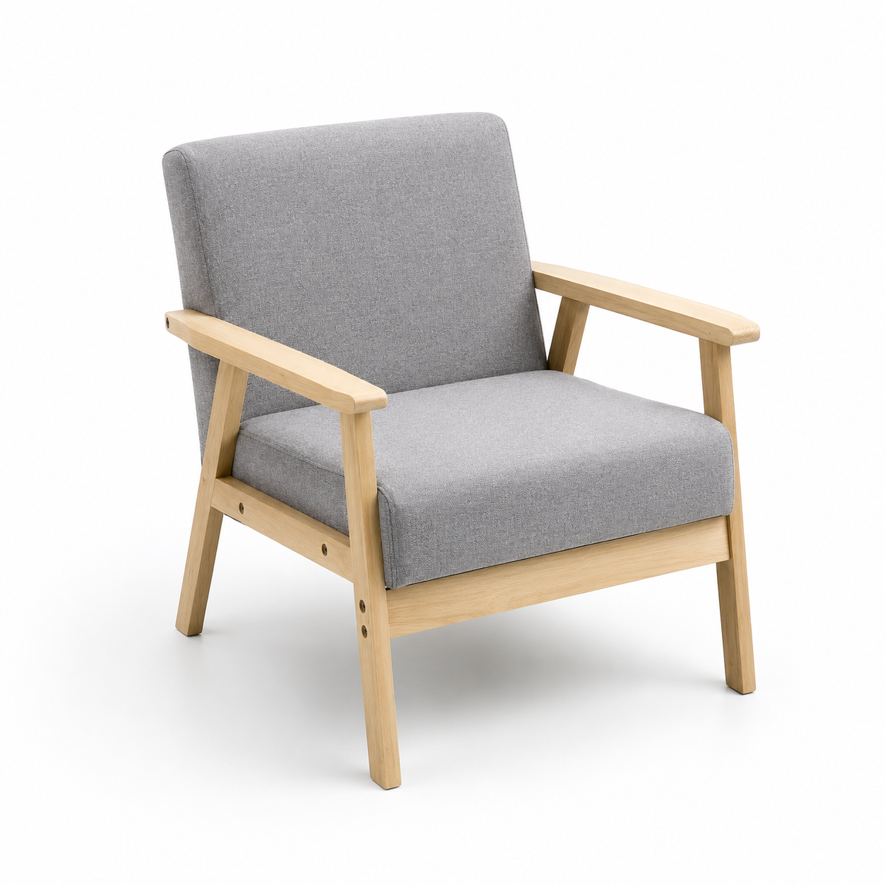 Poltrona madera Reims gris oscuro