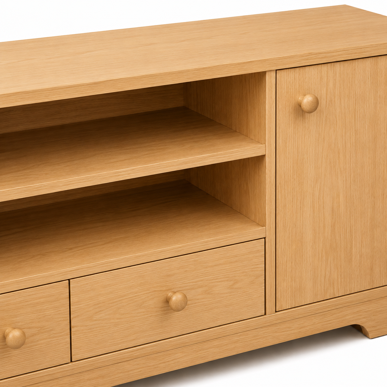 Rack tv 2 niveles Memphis wood