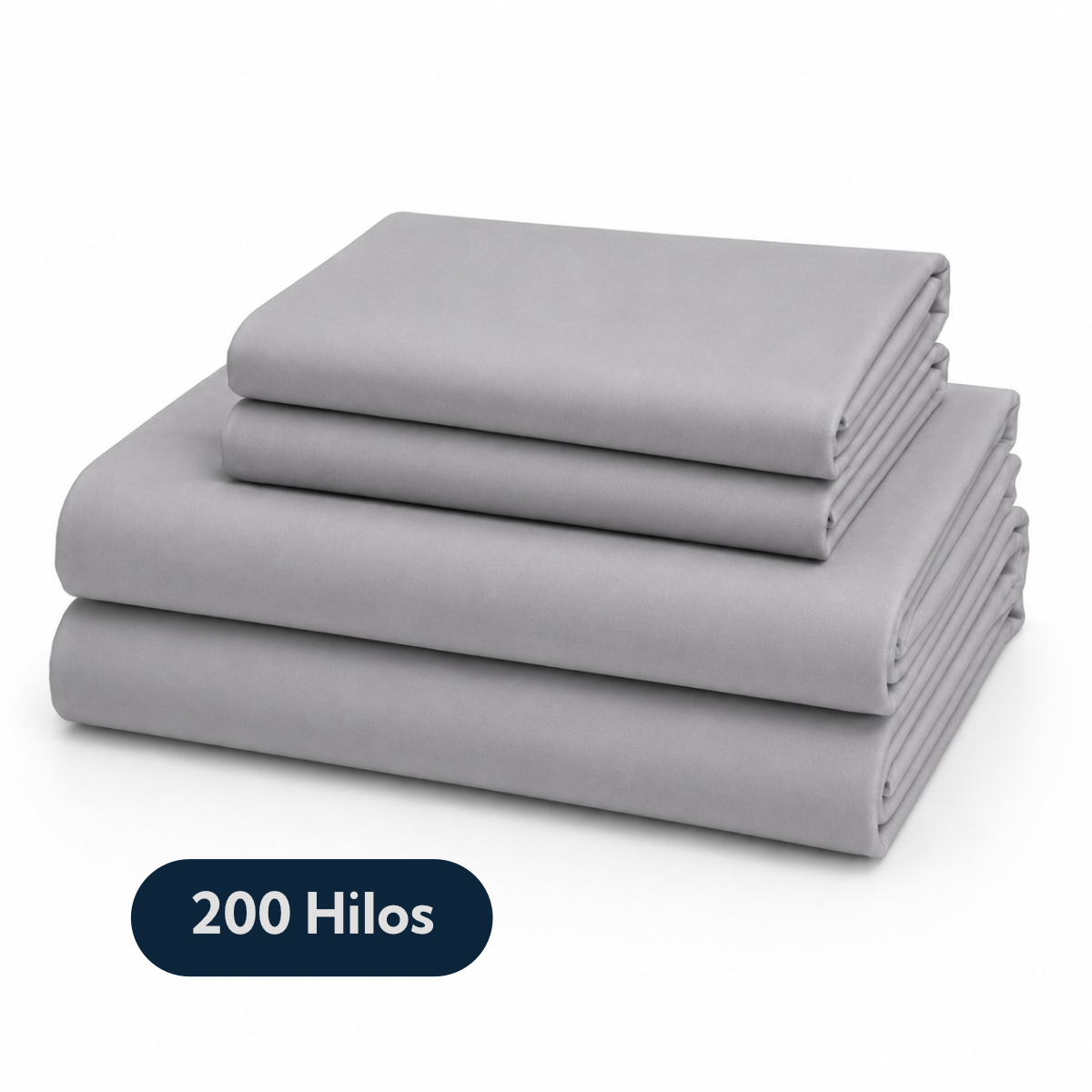 Juego de Sábana Biancobelo 200 Hilos  Gris