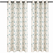 Set de Cortinas Argollas Teresita turquesa, Masel