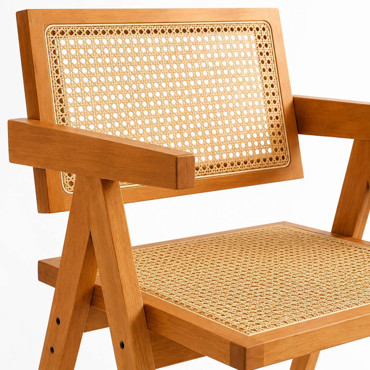 Silla Chandigarh Madera Rattan