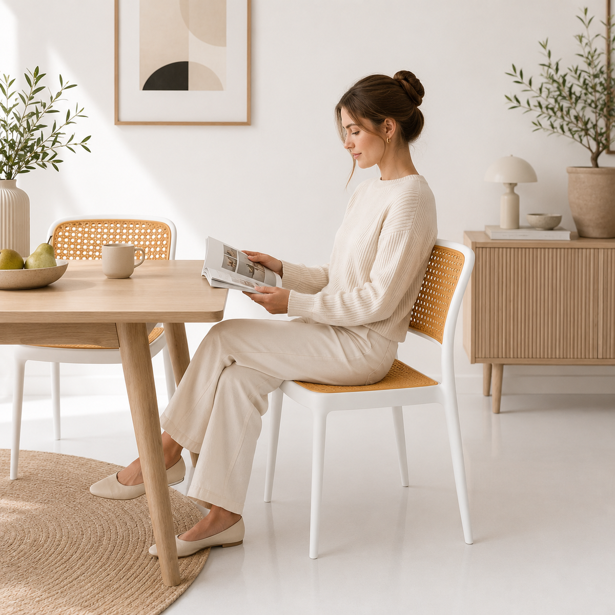 Silla Comedor Marques Blanca