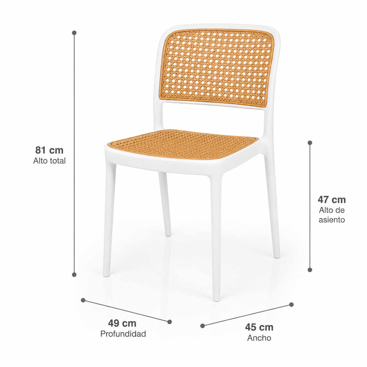 Silla Comedor Marques Blanca