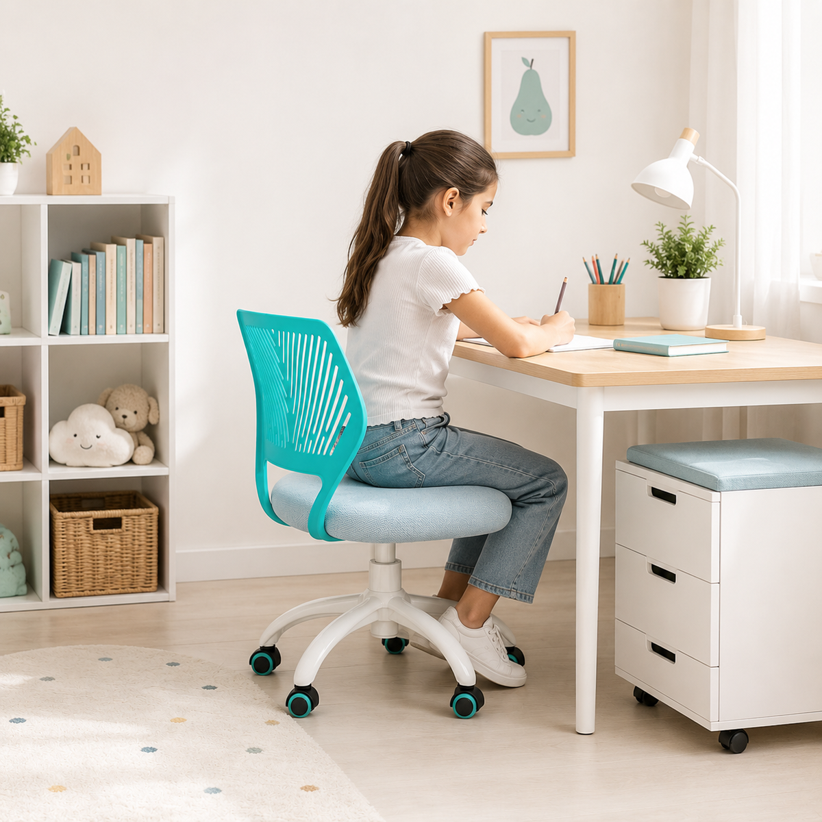 Silla de oficina para niños ajustable
