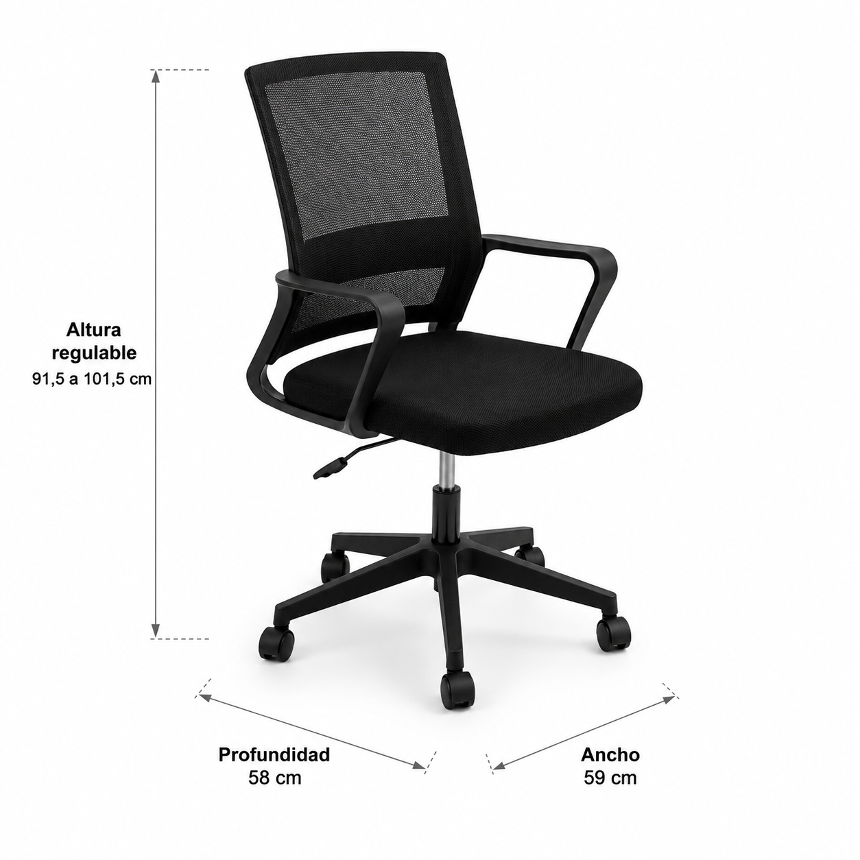 Silla de oficina Tela mesh 09