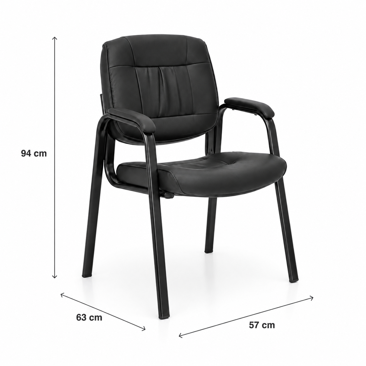 Silla de visita Avant Negra