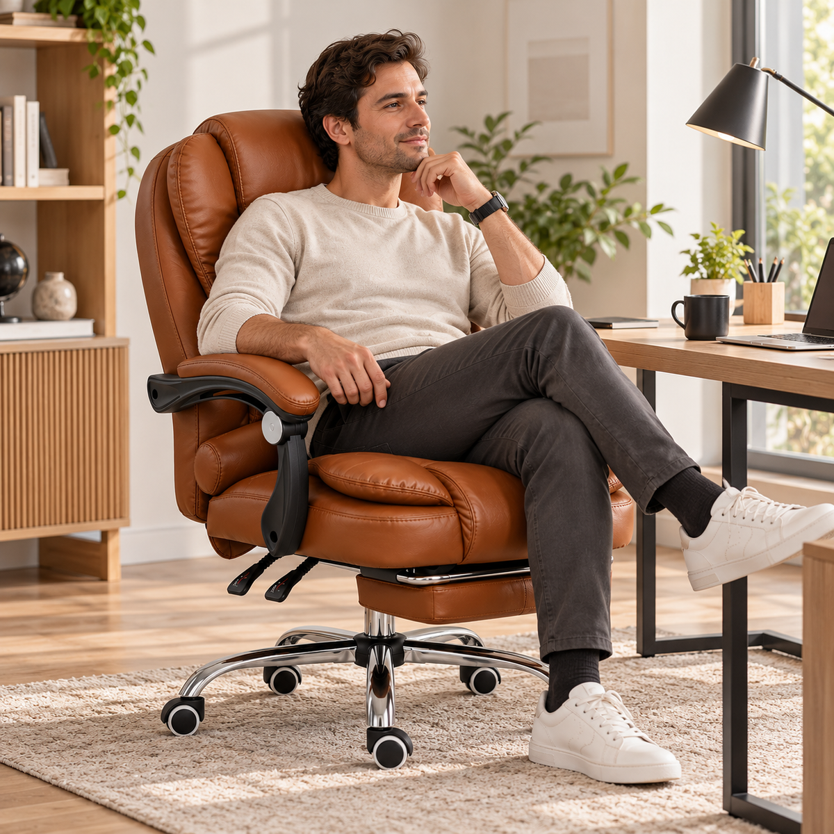 Silla Ejecutiva Masajeadora Cafe