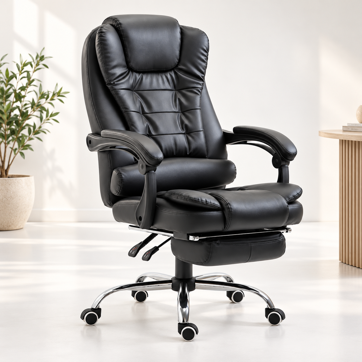 Silla Ejecutiva Masajeadora Negra