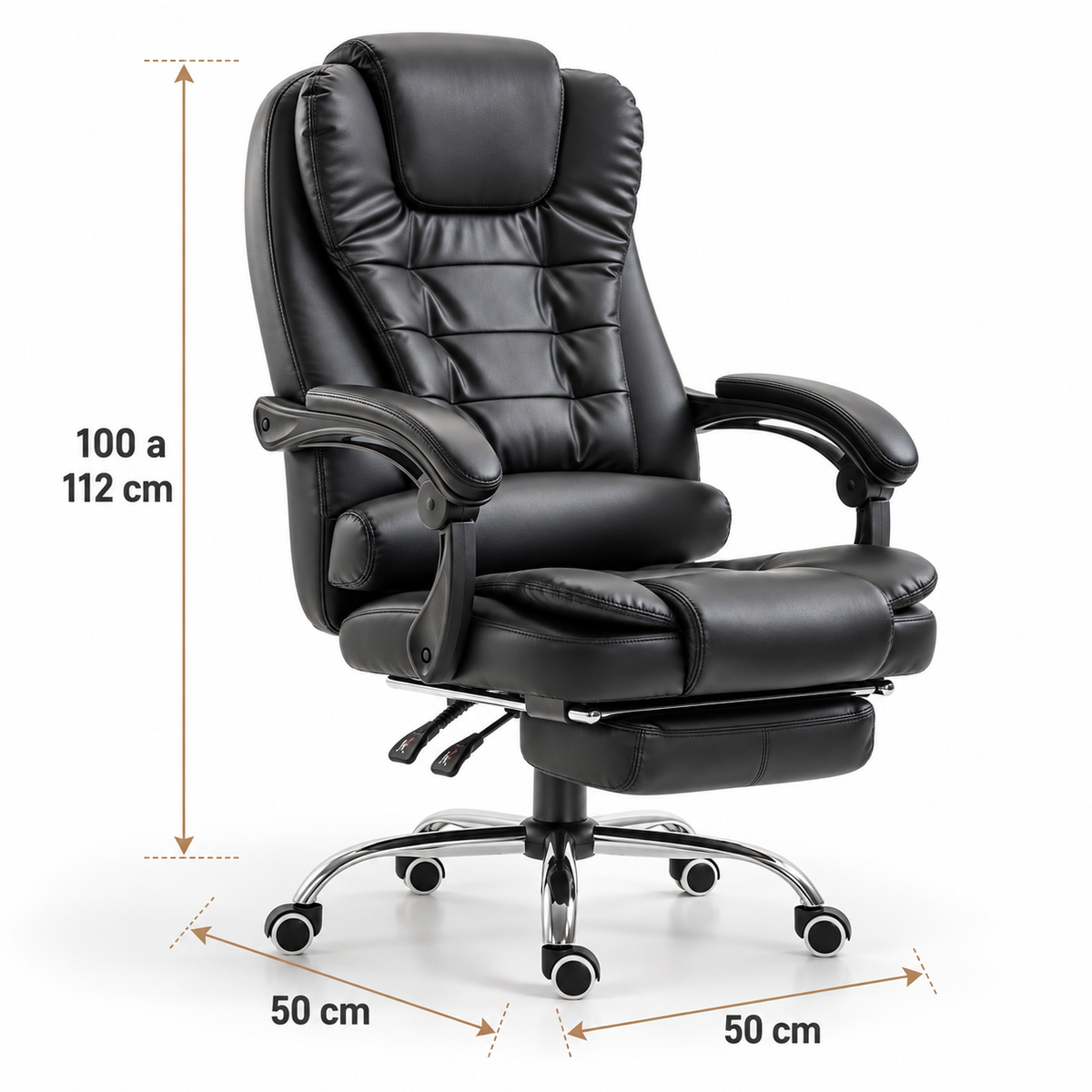 Silla Ejecutiva Masajeadora Negra