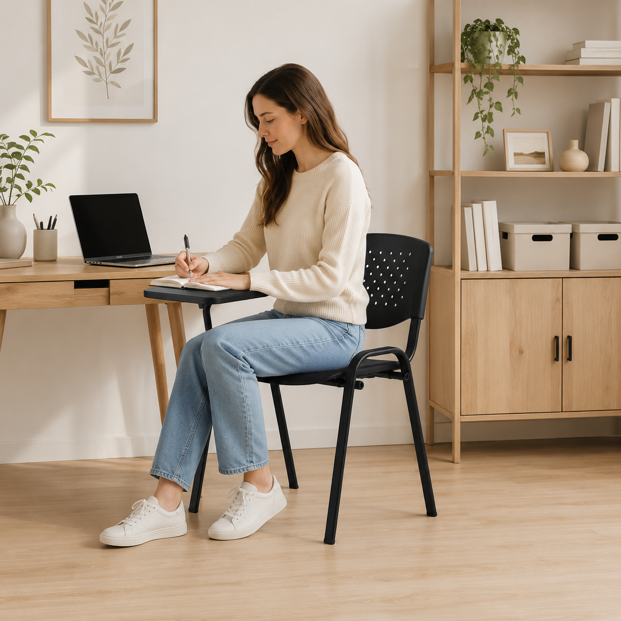 Silla Universitaria Smartdesk negra