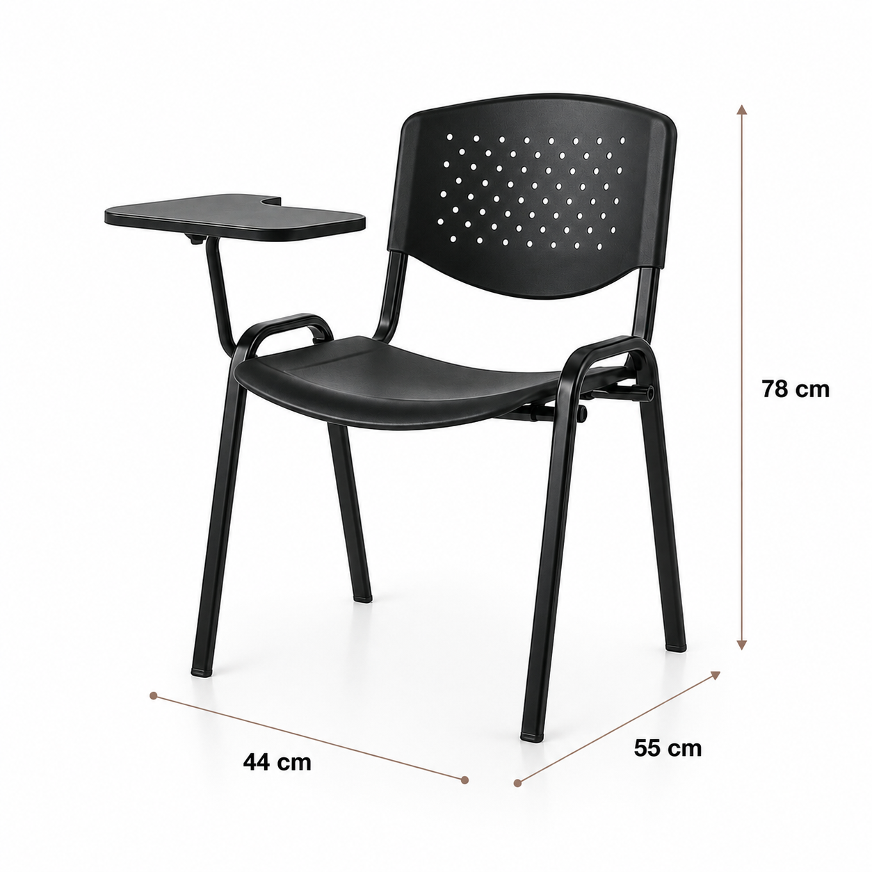 Silla Universitaria Smartdesk negra