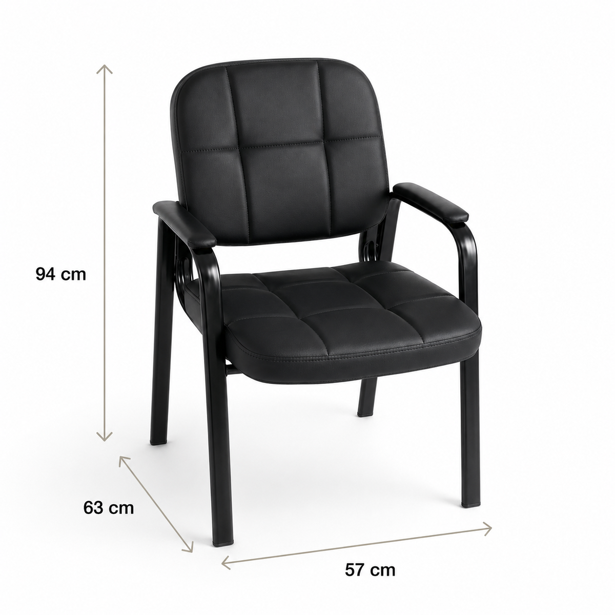 Silla de visita Avant Negra