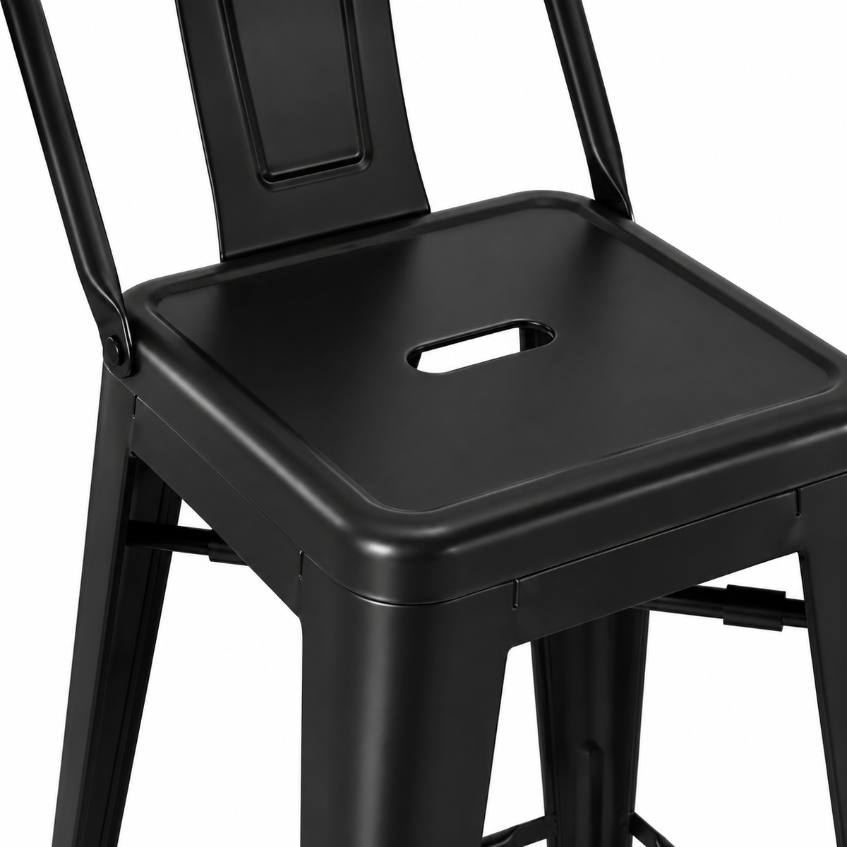 Taburete 66 cms Negro mate
