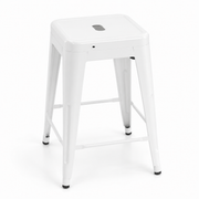 Taburete 77 cms blanco