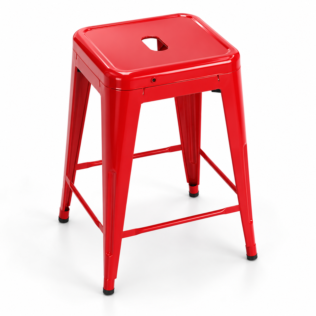 Taburete 77 cms Rojo