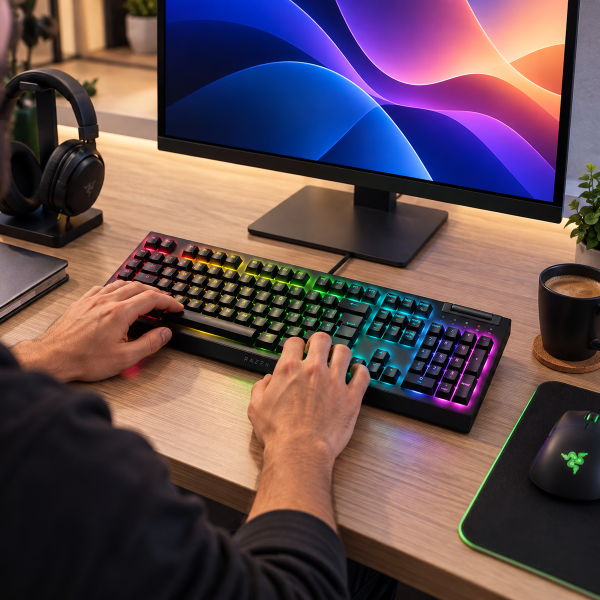 Teclado Gamer Mecánico Razer BlackWidow V4 75% Hot-Swappable Negro RZ03-0500 Open Box