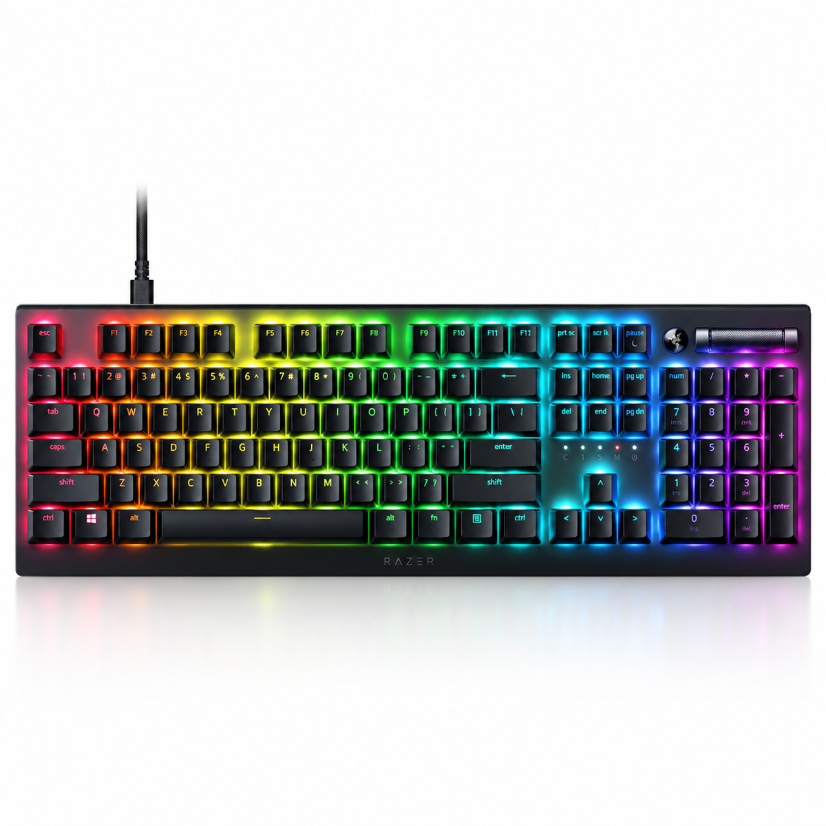 Teclado Gamer Óptico Razer DeathStalker V2 RGB de Perfil Bajo USB Negro RZ03-0450 Open Box