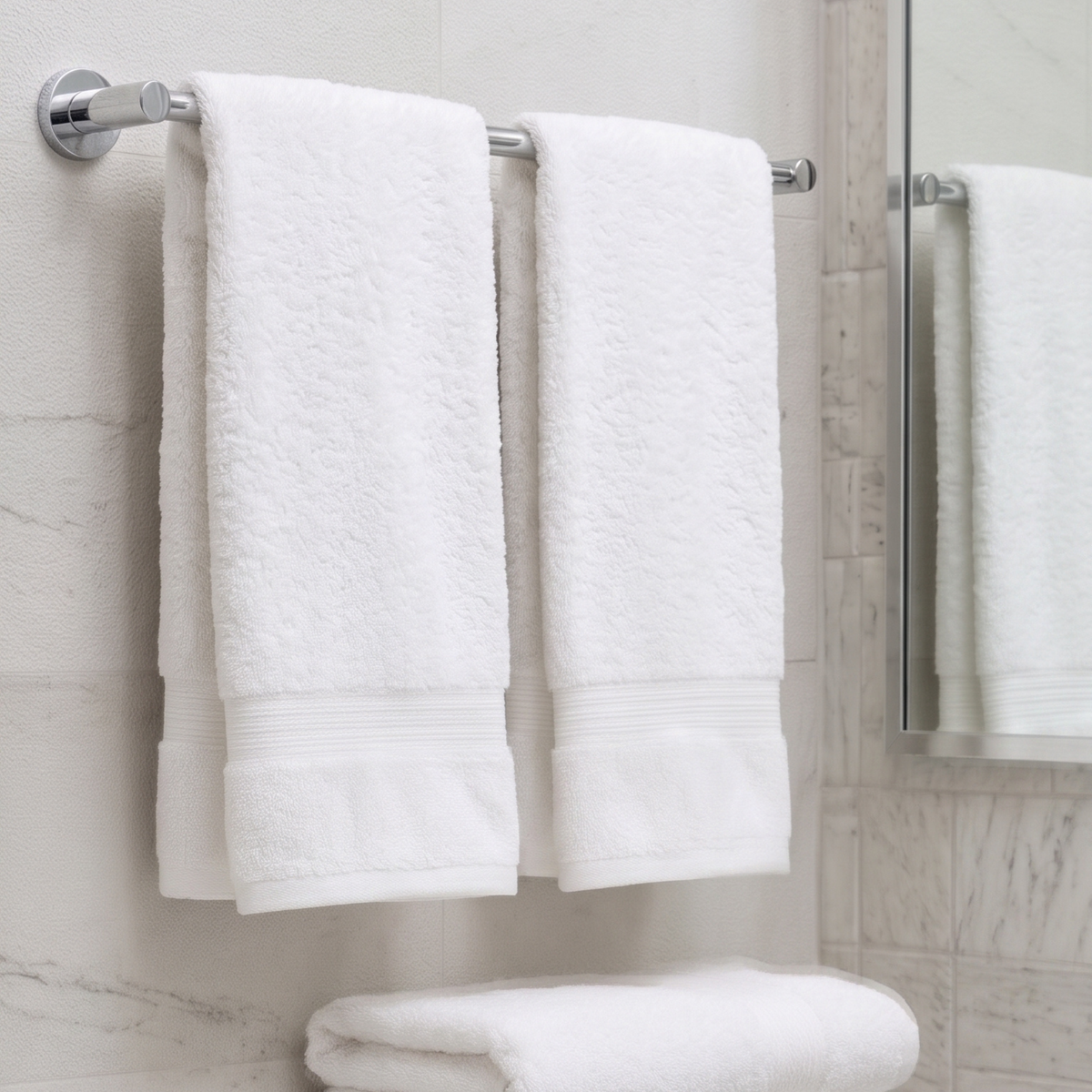 Toalla de Baño Karsten Magna Blanca 70x140 cm 600gr