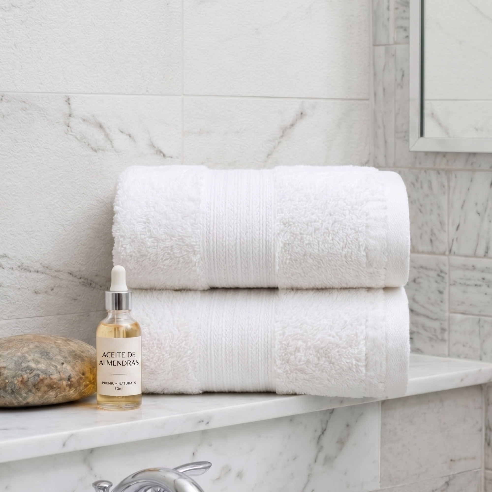 Toalla de Baño Karsten Magna Blanca 70x140 cm 600gr