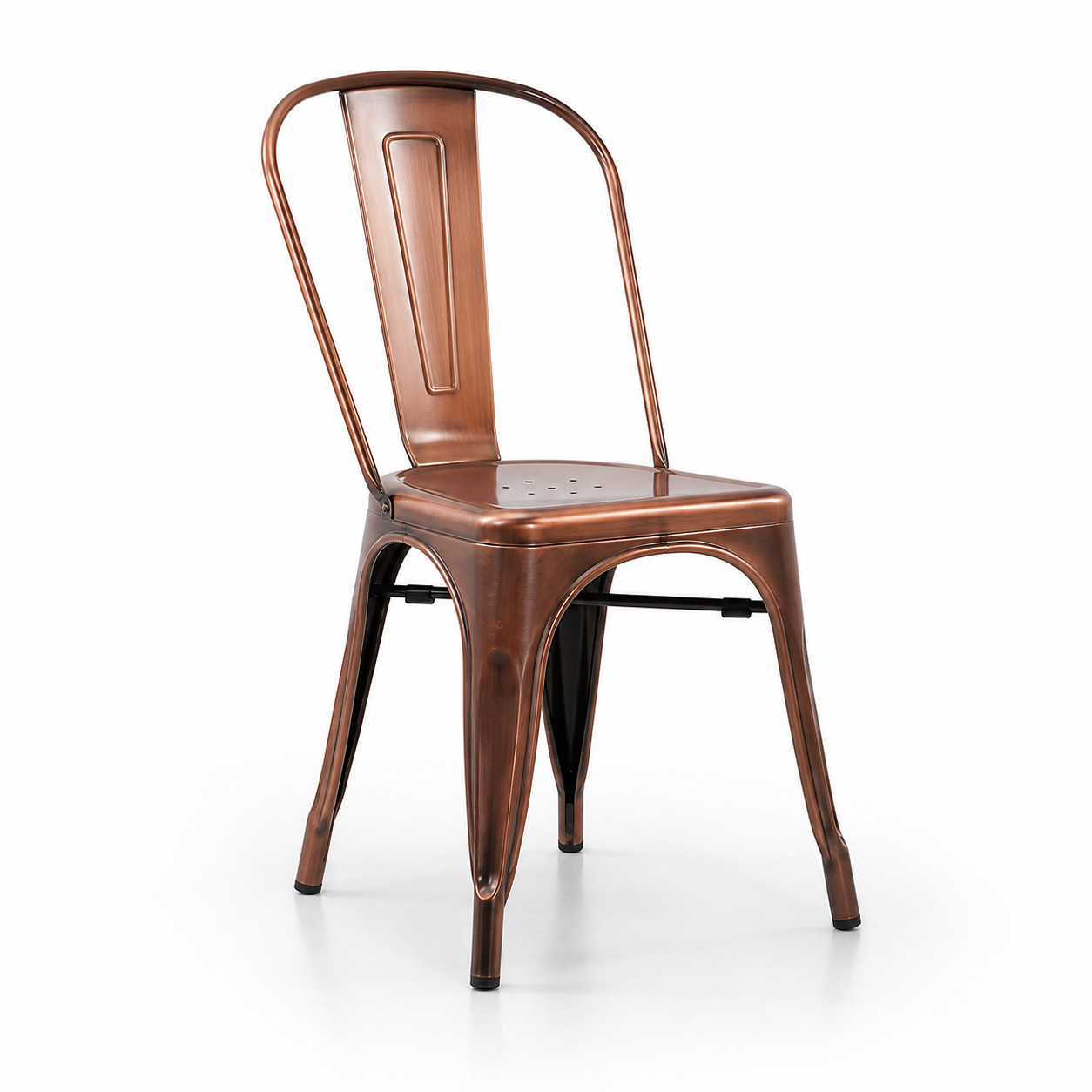 Pack de 4 Sillas de comedor diseño Tolix cobre