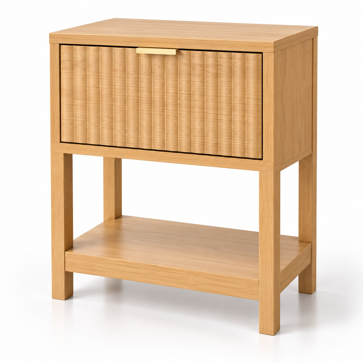 Velador Harmony Nordic 1 Cajón Roble