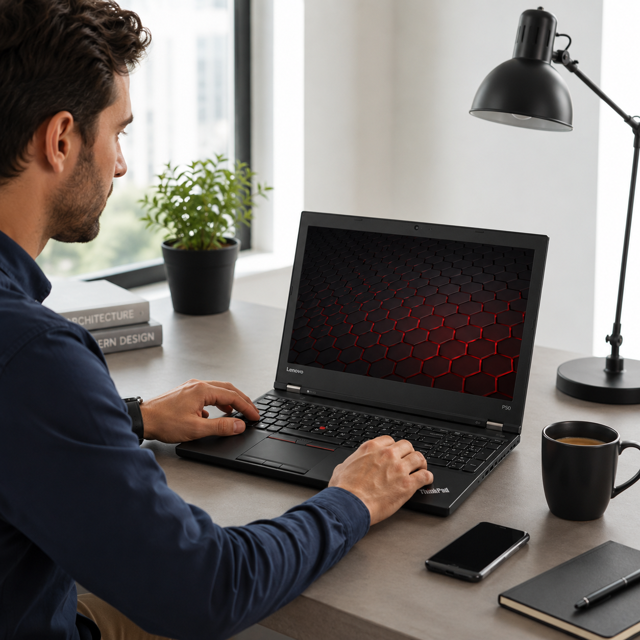 Workstation Lenovo Thinkpad P50 Intel Core i7-6820HQ NVIDIA M1000M 16GB RAM 256GB SSD + 1TB HDD