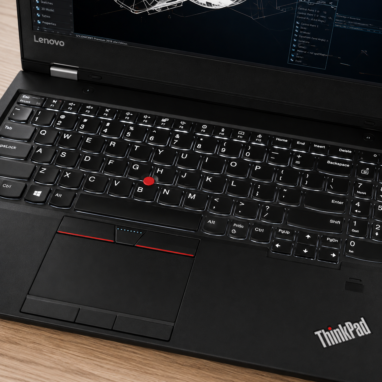 Workstation Lenovo Thinkpad P50 Intel Xeon E3-1535M NVIDIA M2000M 16GB RAM 512GB SSD